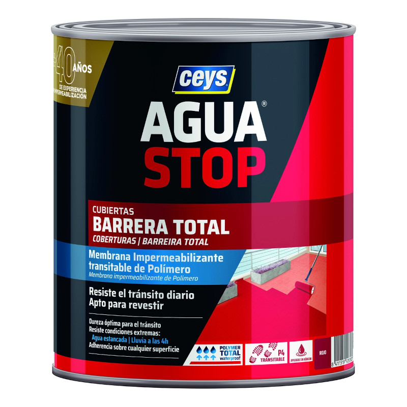 AGUA STOP BARRERA TOTAL  - ROJO - 1kg