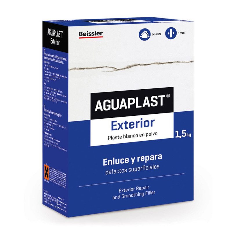 AGUAPLAST EXTERIOR ESTUCHE POLVO - 1,5 KG