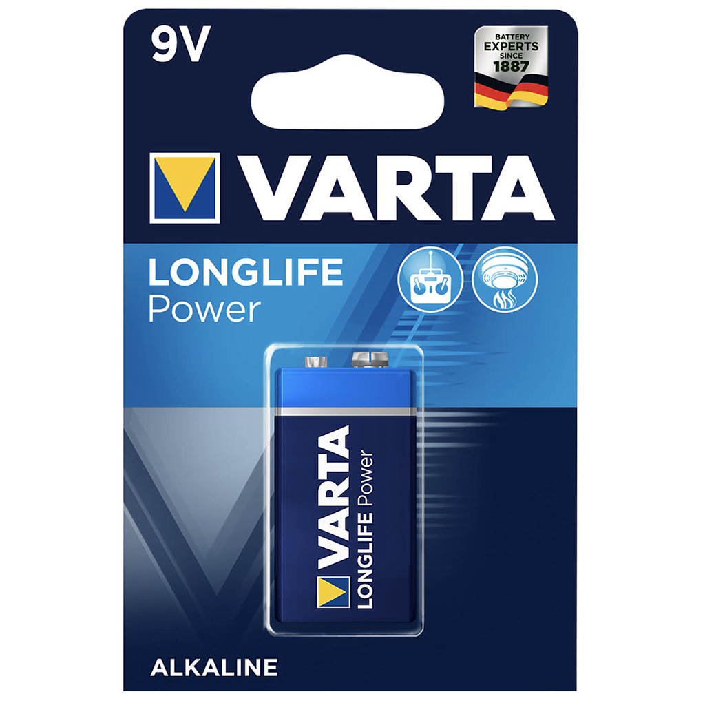 PILA VARTA ALKALINA 6LP3146 9V (1 UN.) - UNICO