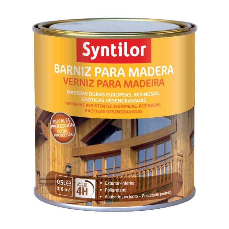BARNIZ MADERA SATINADO - Nogal claro - 0,5L