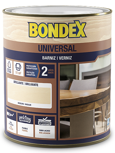 BARNIZ UNIVERSAL SATINADO INCOLORO - 750 ML