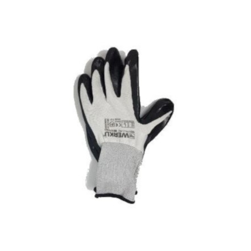 GUANTES NITRILO NEGRO-BLANCO - T.XL