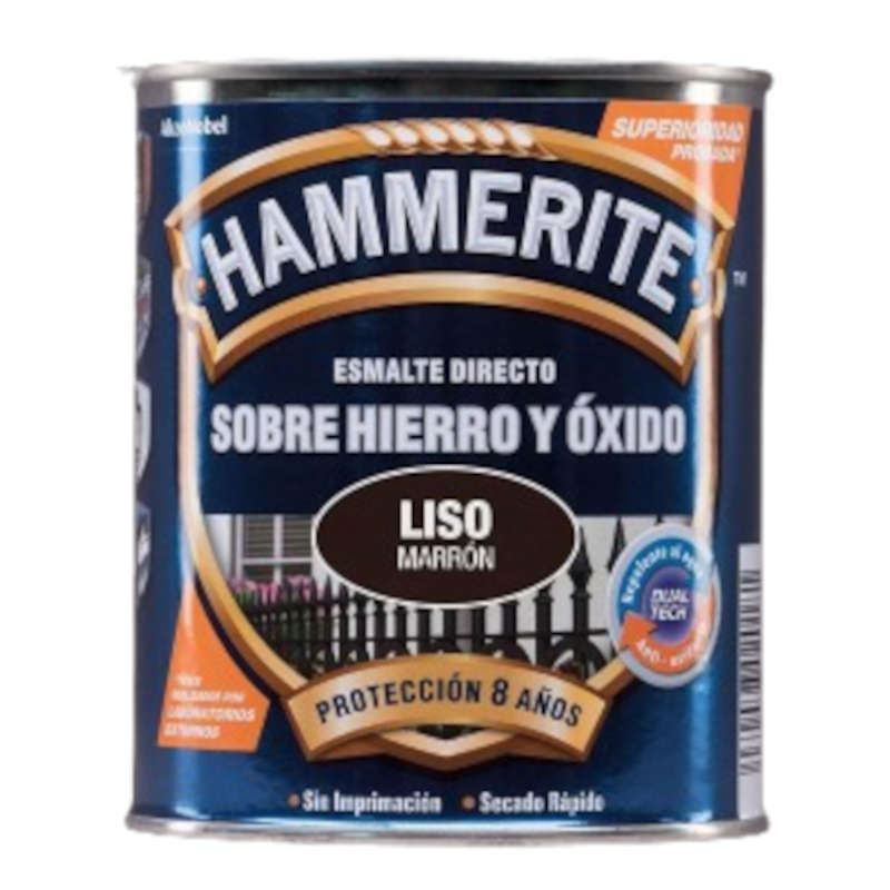 HAMMERITE LISO BRILLANTE - MARRON - 750 ML