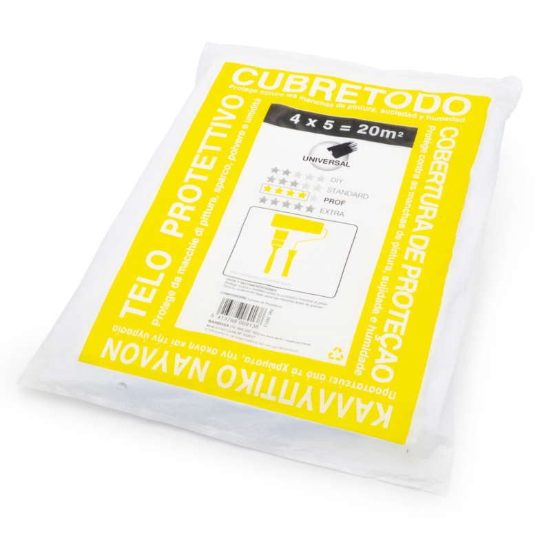 PLASTICO CUBRETODO FUERTE PROF. 15 MICRAS - 4x5m