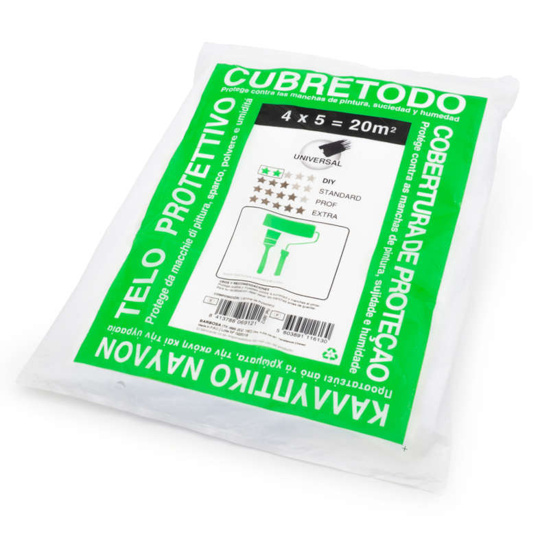 PLASTICO CUBRETODO STD 6 MICRAS - 4x5m