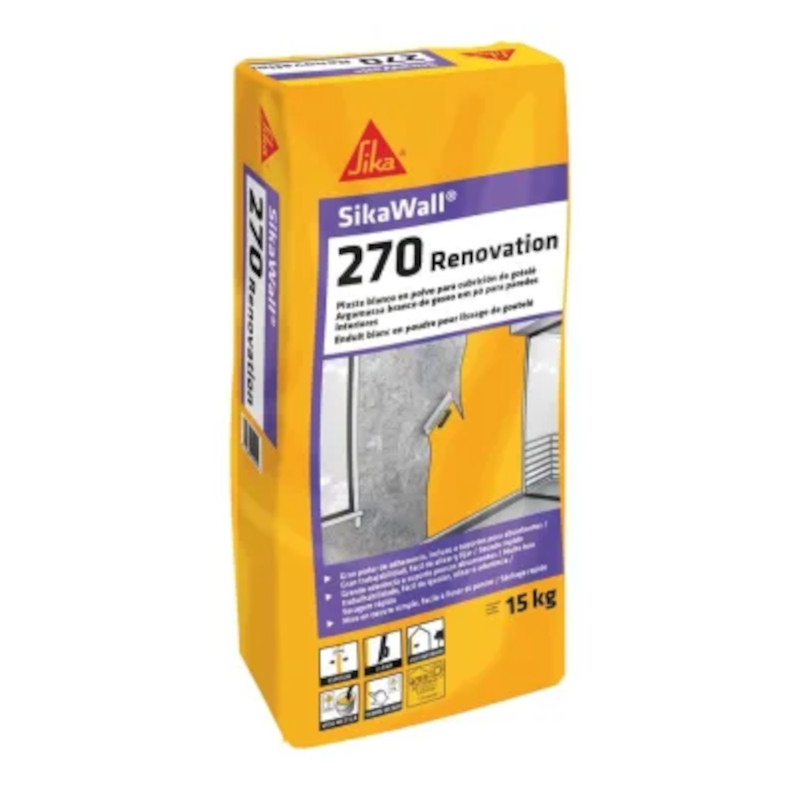 SIKAWALL 270 RENOVATION - BLANCO - 15 KG