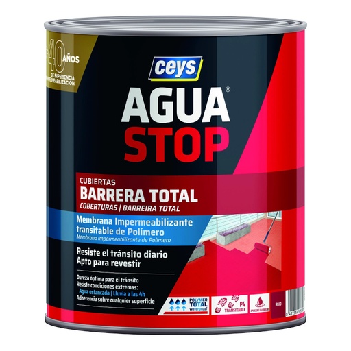 [040418-902830] AGUA STOP BARRERA TOTAL  - ROJO - 1kg