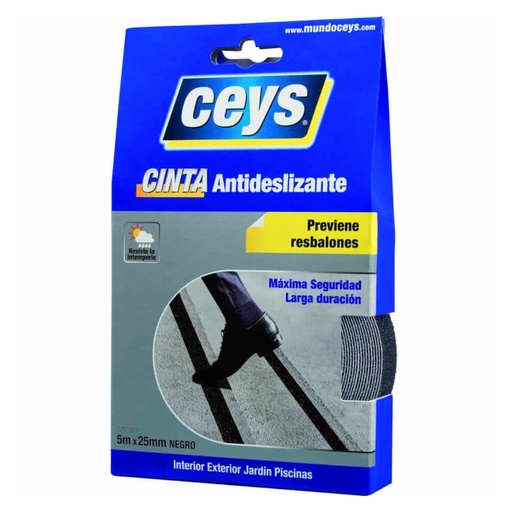 [020037-507612] CINTA ANTIDESLIZANTE - NEGRO - 5m x 25mm
