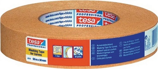 [008485-04319-00006-00] CINTA ENMASCARADO CURVAS - 50m x 19mm