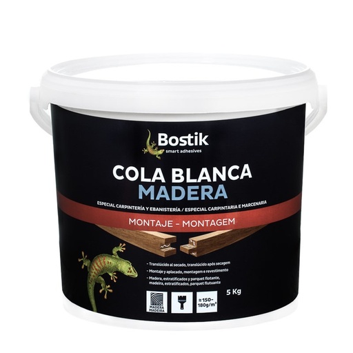 [007994-30603495] BOSTIK COLA BLANCA MADERA - BLANCO - 5 KG