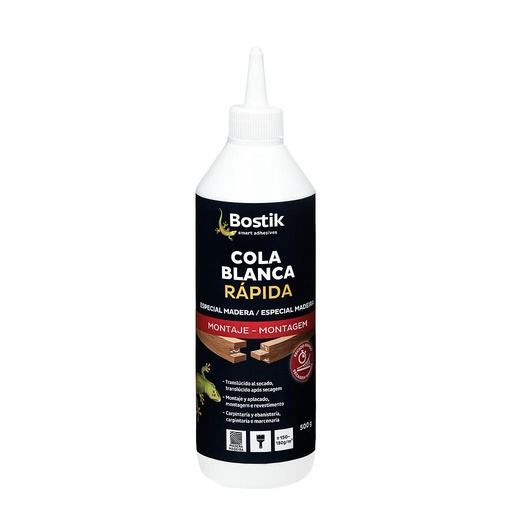 [007995-30240946] BOSTIK COLA BLANCA RÁPIDA - 500 GR