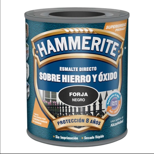 [001675-5093196] HAMMERITE FORJA - NEGRO - 750 ML
