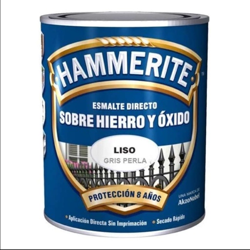 [001603-5093961] HAMMERITE LISO BRILLANTE - GRIS PERLA - 750 ML