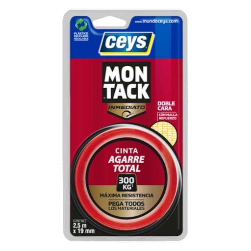 [020004-507240] MONTACK CINTA BLISTER - 2,5m x 19mm