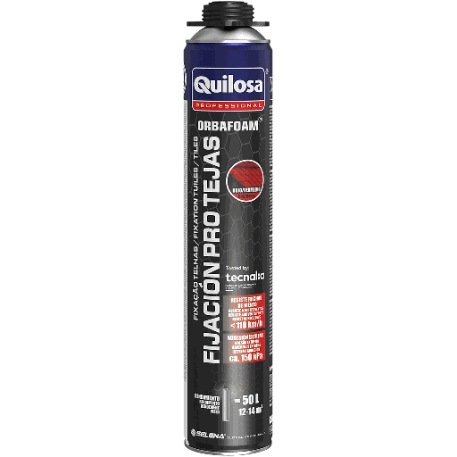 [040319-10050638] ORBAFOAM FIJACION PRO TEJAS PISTOLA - ROJO - 650ml