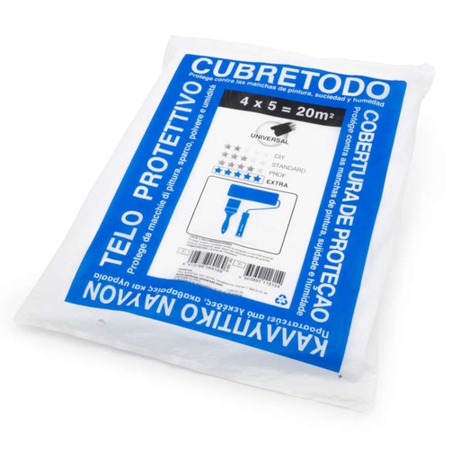 [017653-6916] PLASTICO CUBRETODO EXTRAFUERTE 35 MICRAS - 4x5m