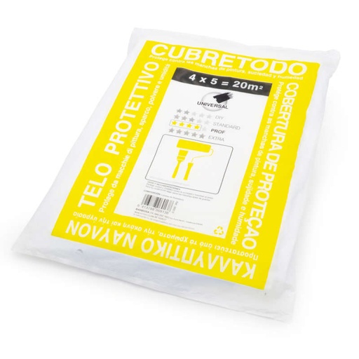 [017652-6913] PLASTICO CUBRETODO FUERTE PROF. 15 MICRAS - 4x5m